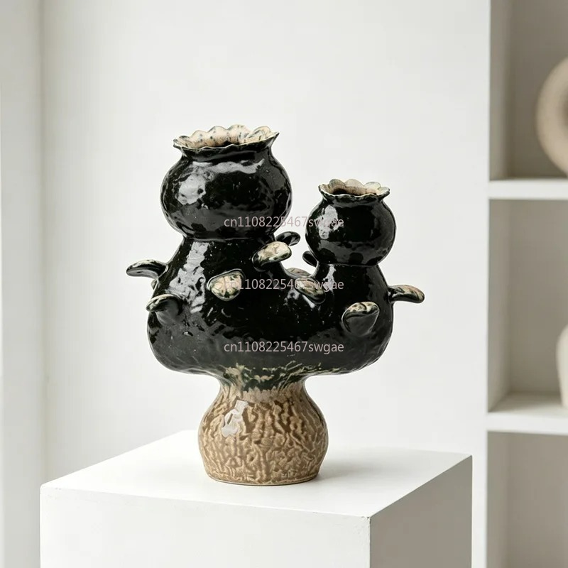 Vase Decor - Vasen Heimdekoration Kreative Kunst Keramikflasche Blumentopf