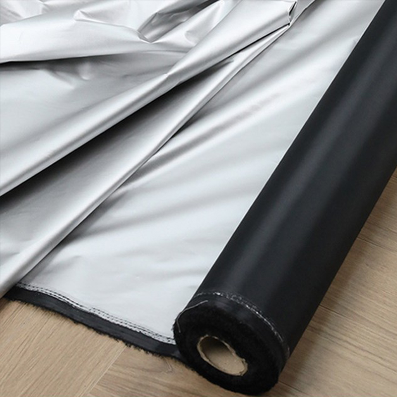 Curtain Curtain - 1m Schwarz Silberbeschichteter Verdunkelungsstoff Thermisch Isolierter