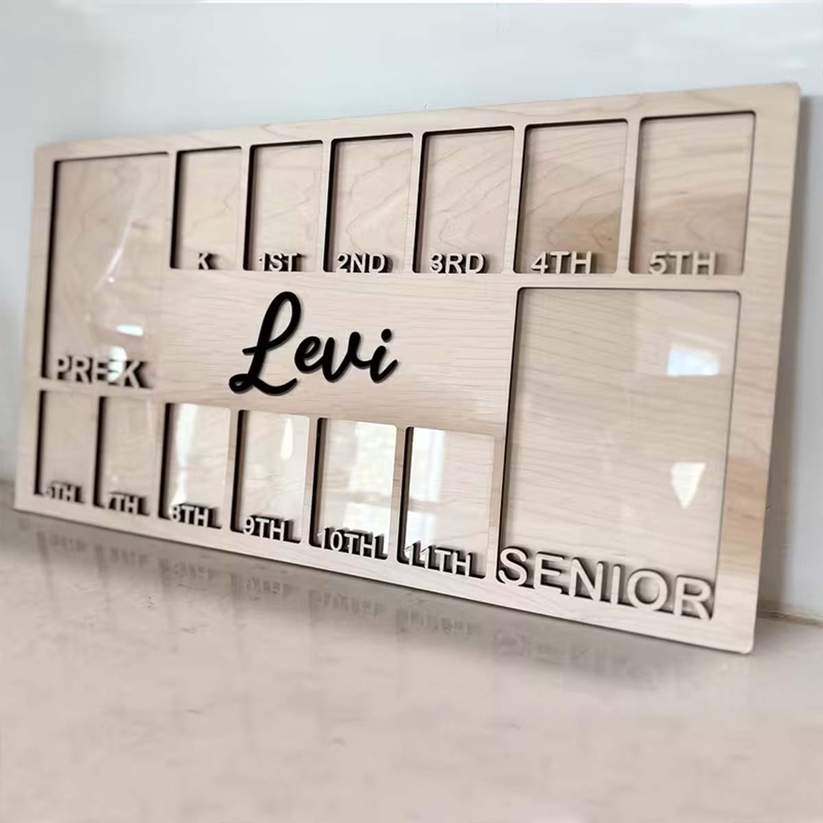 Picture Frame - Personalisierter Fotorahmen aus Holz, Dekorative Plakette