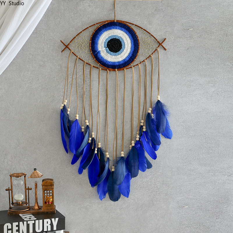 Wall Art - Kreative handgefertigte Teufelsaugen-Wandbehänge, Heimdekoration, Wohnzimmer-Wandbehänge, Kunsthandwerk,