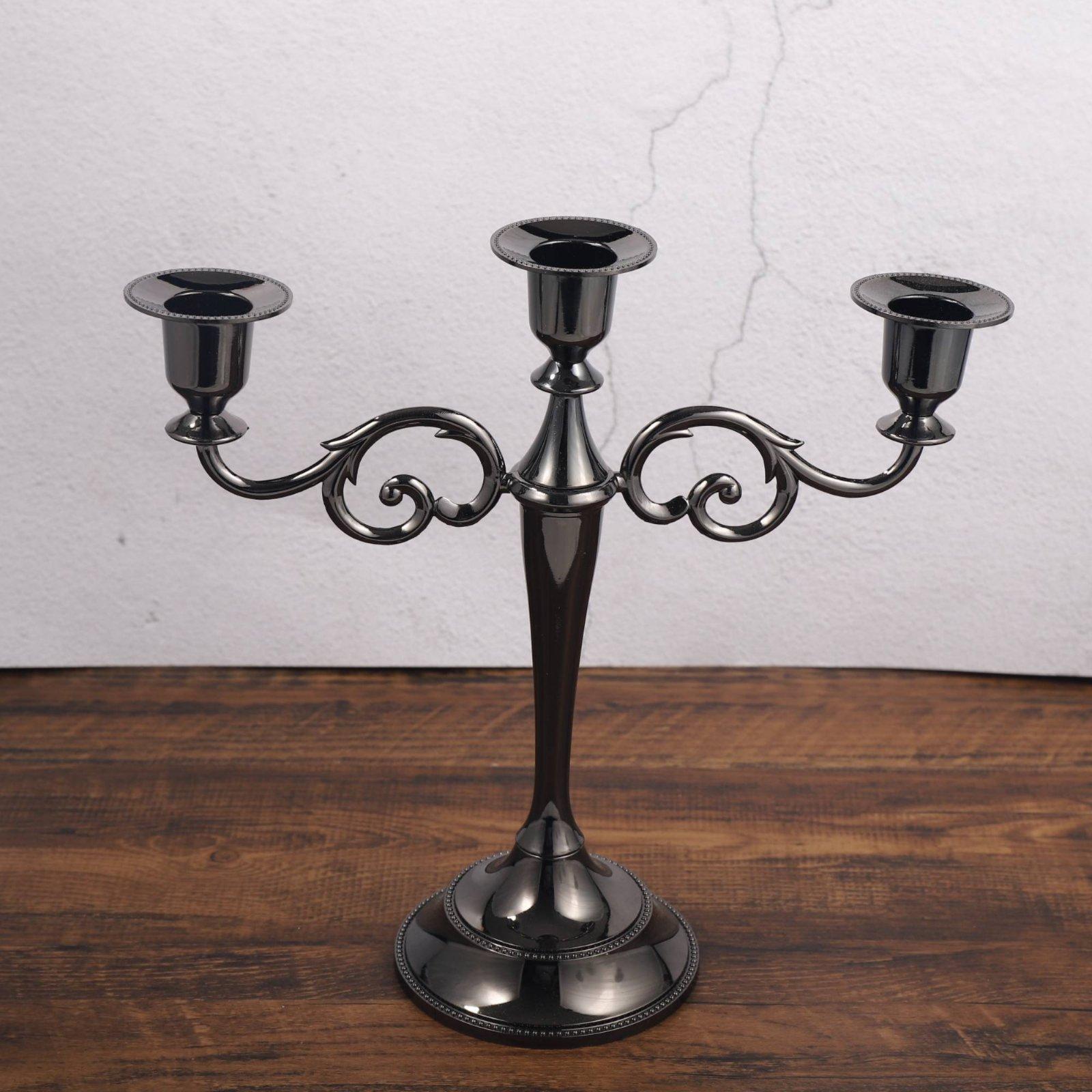 Candle Holder Decor - Retro-Bronze-Kerzenhalter aus Zinklegierung, mehrarmiger dekorativer Kerzenleuchter
