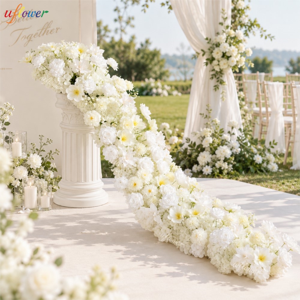 Uflower Weiße Rosen-Hortensien – Table Runner Bewertung und Preis
