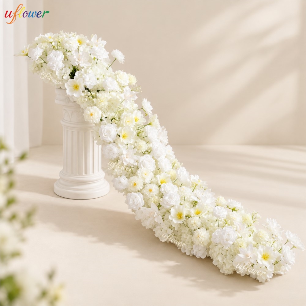 Uflower Weiße Rosen-Hortensien – Table Runner Bewertung und Preis