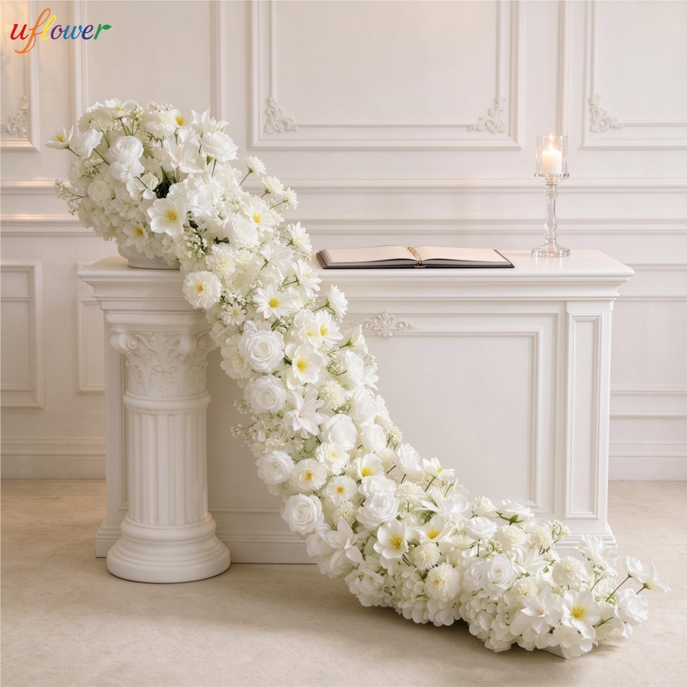 Uflower Weiße Rosen-Hortensien – Table Runner Bewertung und Preis