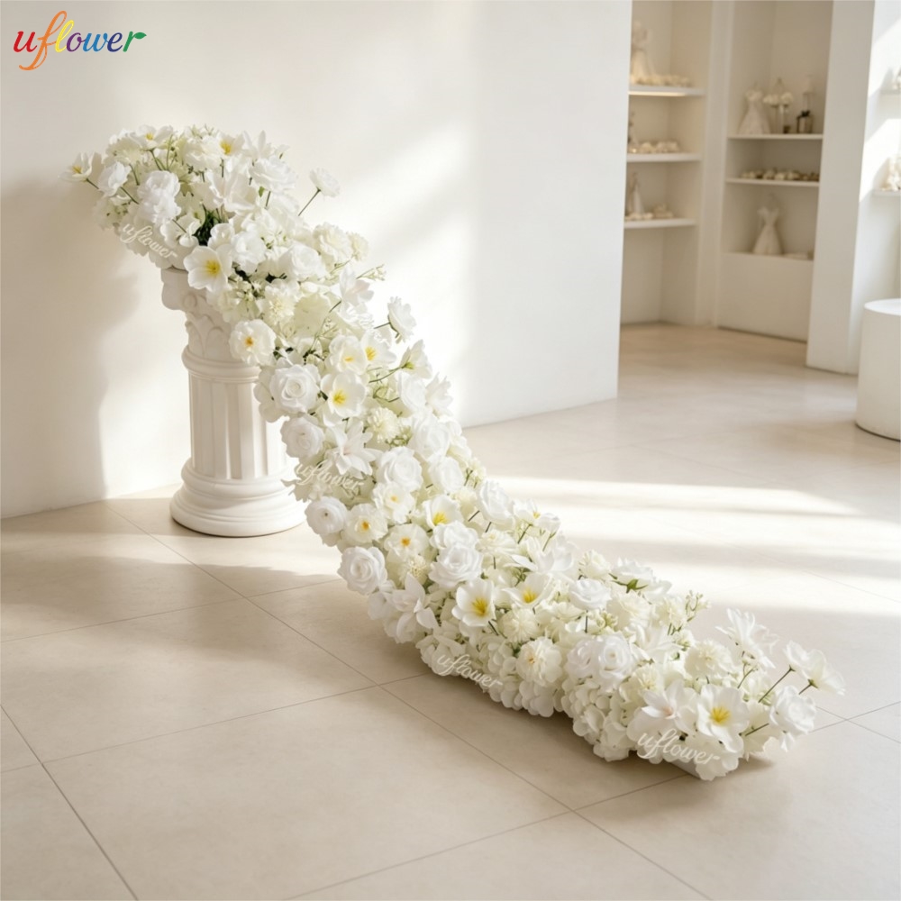 Uflower Weiße Rosen-Hortensien – Table Runner Bewertung und Preis
