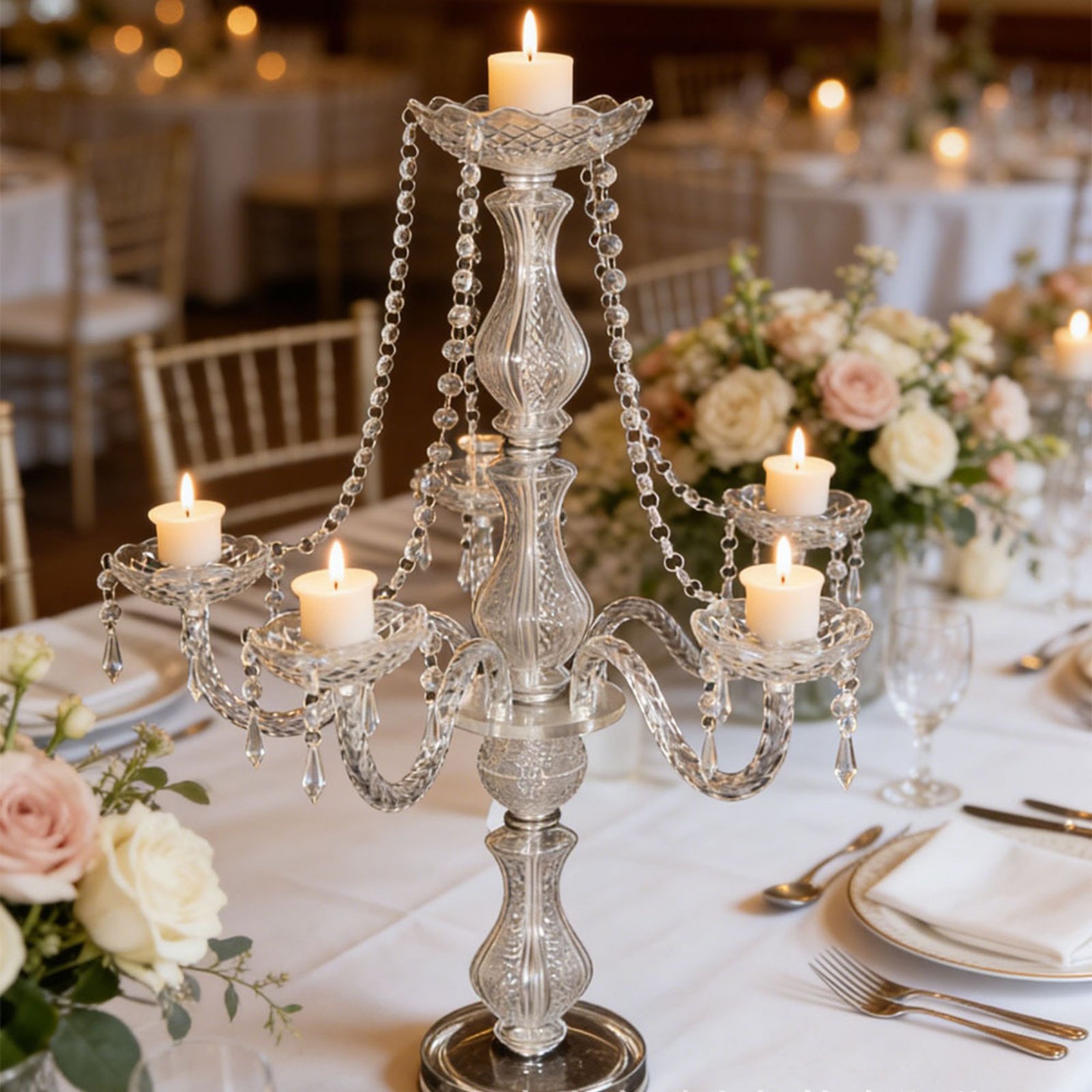 Kristall-Kerzenleuchter Elegan – Candle Holder Decor Bewertung und Preis
