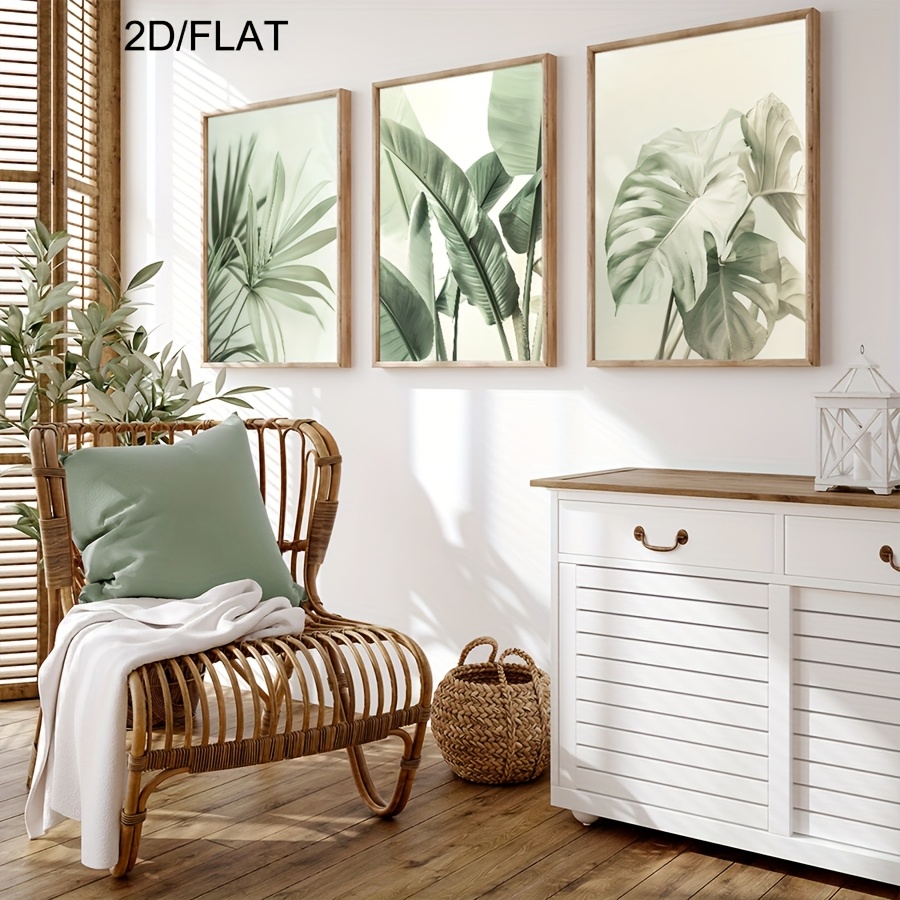 Rahmenlose 2D-Flachbilder, 3er – Abstract Canvas Set Bewertung und Preis