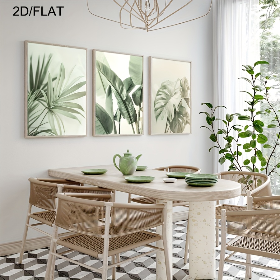 Rahmenlose 2D-Flachbilder, 3er – Abstract Canvas Set Bewertung und Preis