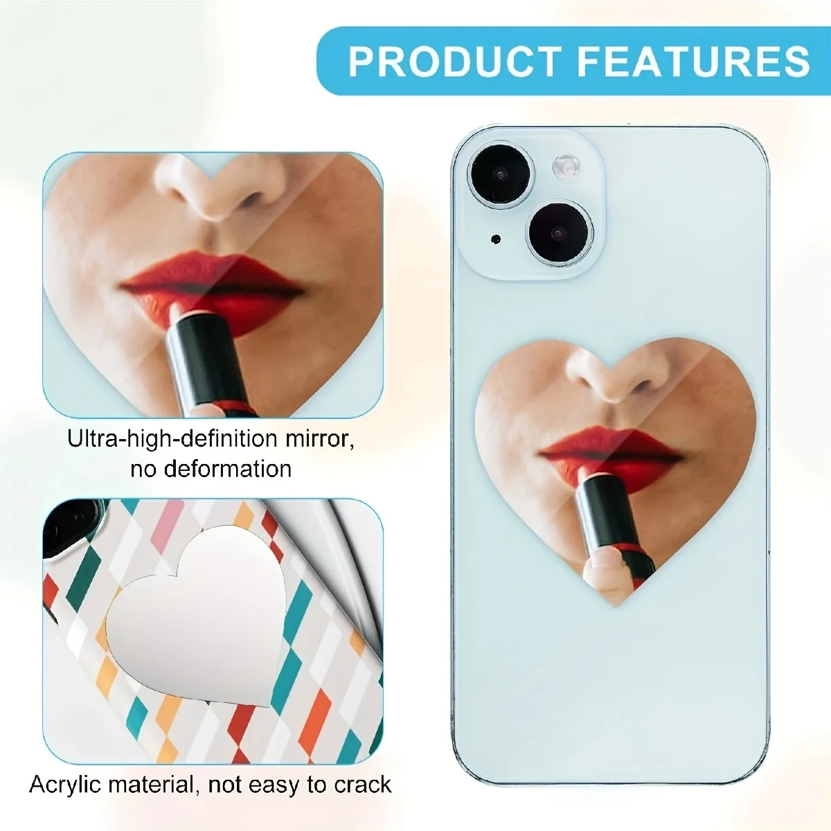 2 Stück Handy-Spiegel-Aufklebe – Decorative Mirror Bewertung und Preis