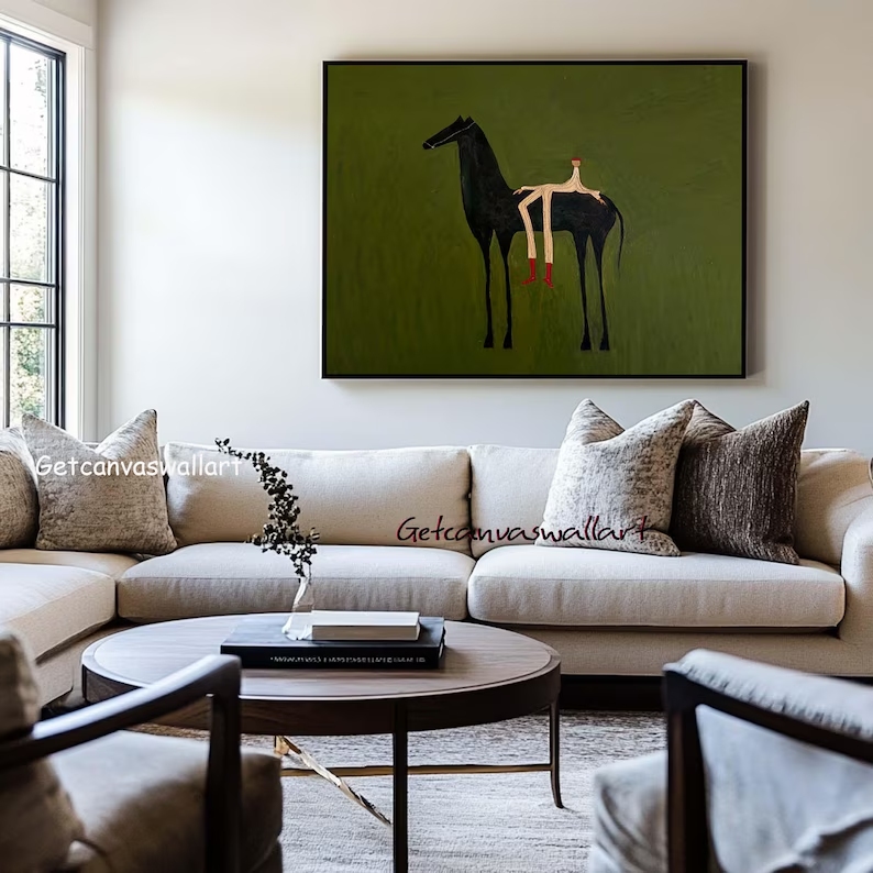 Moderner abstrakter Western-Pf – Interior Design Living Room Bewertung und Preis