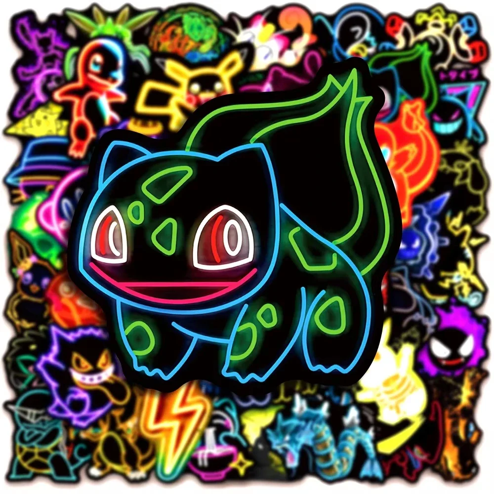100 Stück Neon Pokémon Aufkleb – Wall Sticker Bewertung und Preis